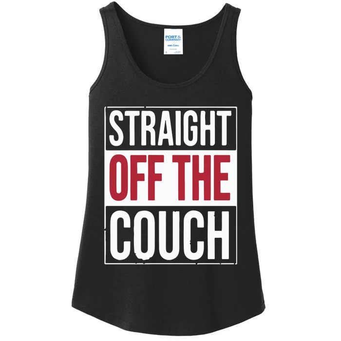 Straight Off The Couch Ladies Essential Tank