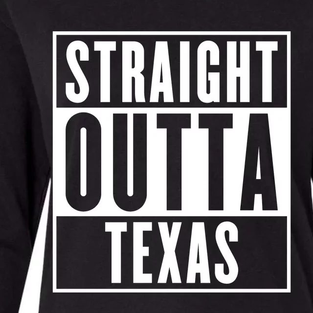 Straight Outta Texas Womens Cotton Relaxed Long Sleeve T-Shirt