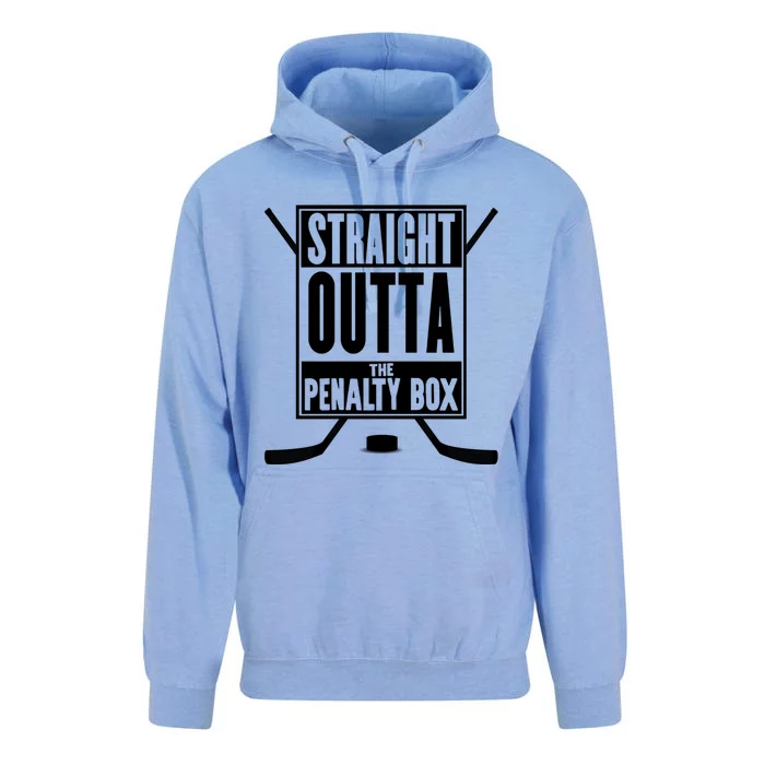 Straight Outta The Penalty Box Gift Funny Ice Hockey Gift Unisex Surf Hoodie