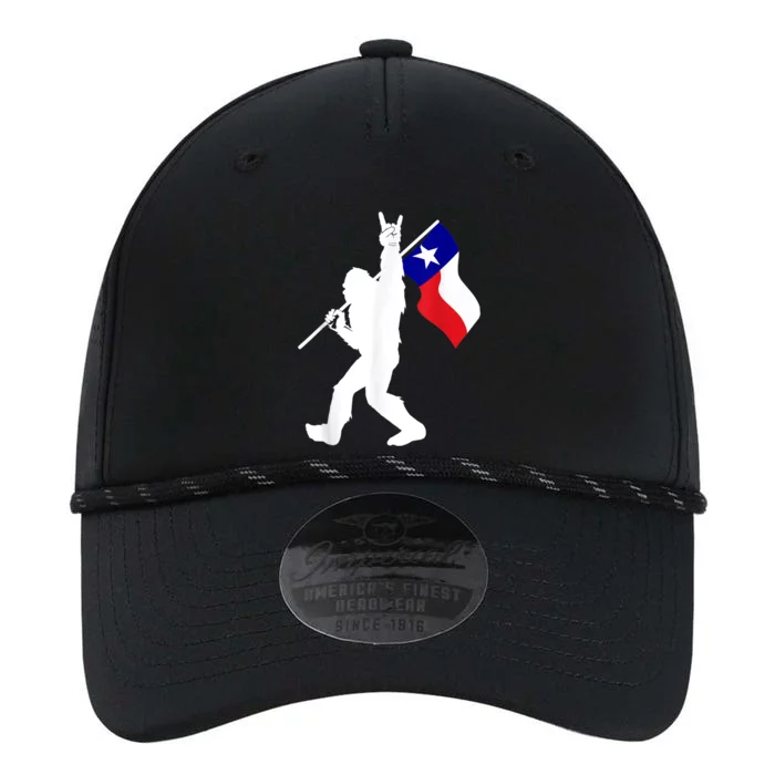 State Of Texas Flag Bigfoot Rock On For Sasquatch Hunter Performance The Dyno Cap