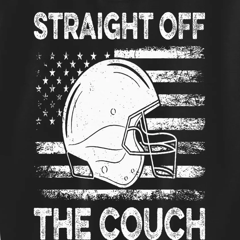 Straight Off The Couch Funny Football Offensive Lineman Kids Sweatshirt