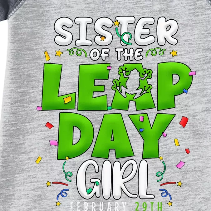 Sister of The Leap Day February 29th Birthday Leap Year Infant Baby Jersey Bodysuit