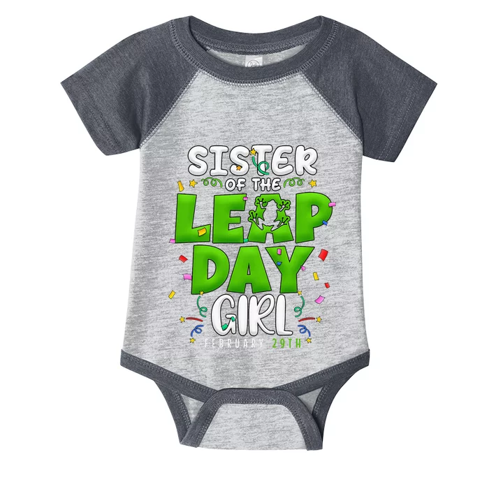 Sister of The Leap Day February 29th Birthday Leap Year Infant Baby Jersey Bodysuit