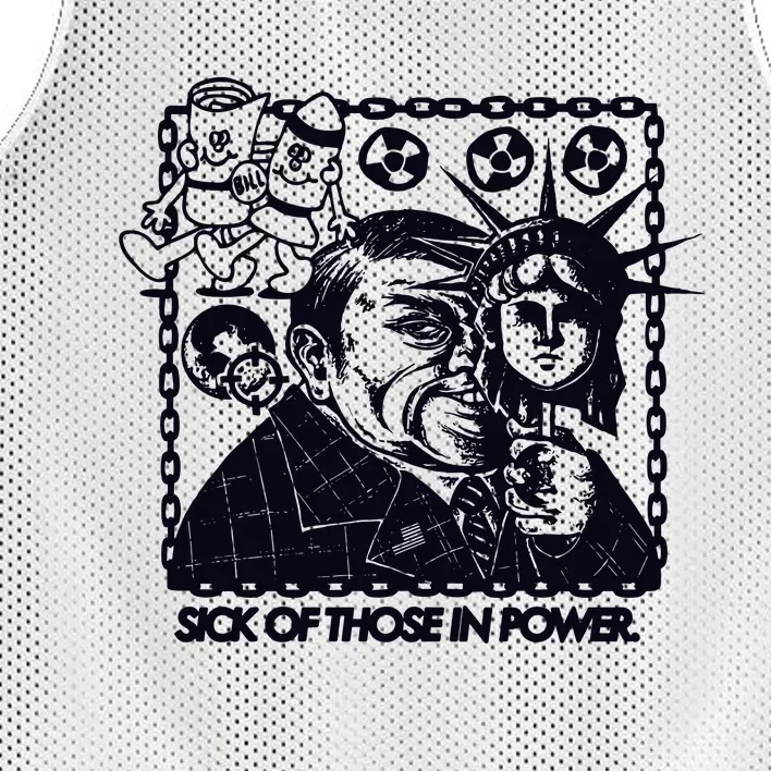 Sick Of Those In Power Mesh Reversible Basketball Jersey Tank