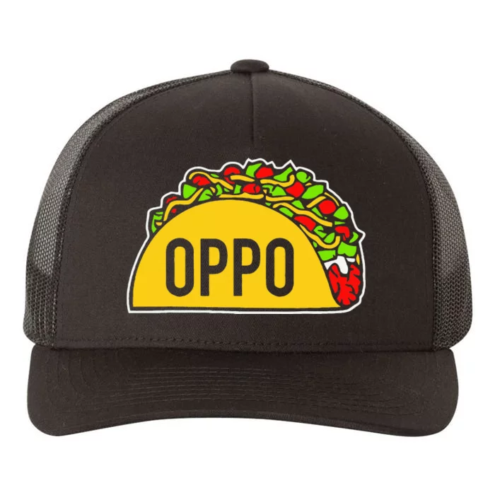 Spooky Oppo Taco Costume Yupoong Adult 5-Panel Trucker Hat