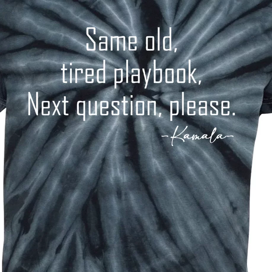 Same Old Tired Playbook Funny Sarcastic Saying Kids Tie-Dye T-Shirt