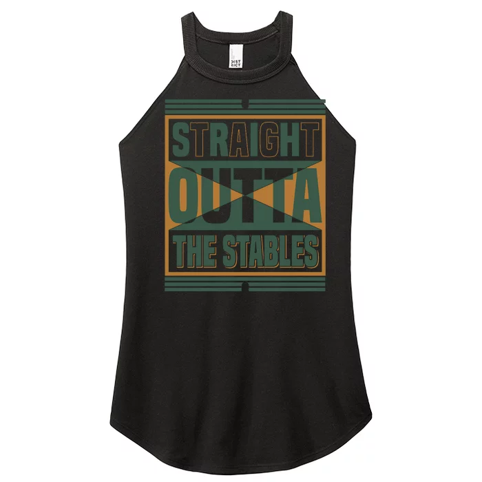 Straight Outta The Stables Women’s Perfect Tri Rocker Tank