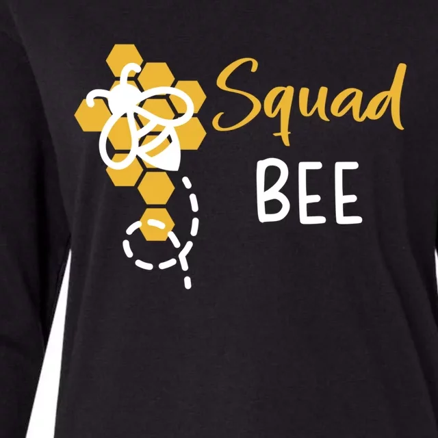 Squad Of The Bee 1st Birthday Outfit First Bee Day Family Cool Gift Womens Cotton Relaxed Long Sleeve T-Shirt