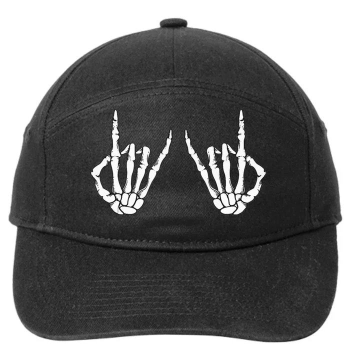 Sign Of The Horns Lover Design For Cool Men And Women 7-Panel Snapback Hat