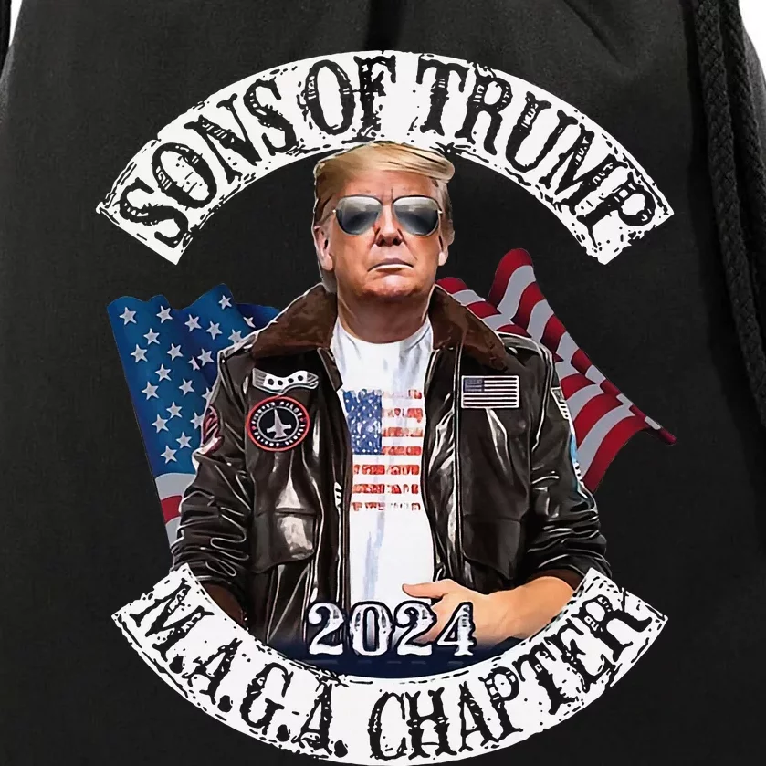 Sons Of Trump Maga Chapter 2024 Drawstring Bag