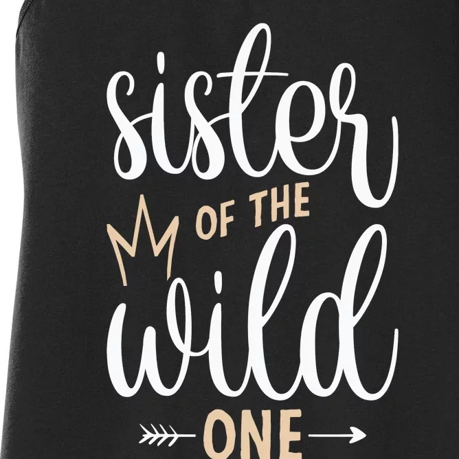 Sister Of The Wild One Birthday Women's Racerback Tank