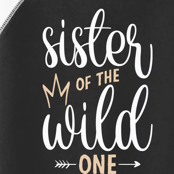 Sister Of The Wild One Birthday Toddler Fine Jersey T-Shirt