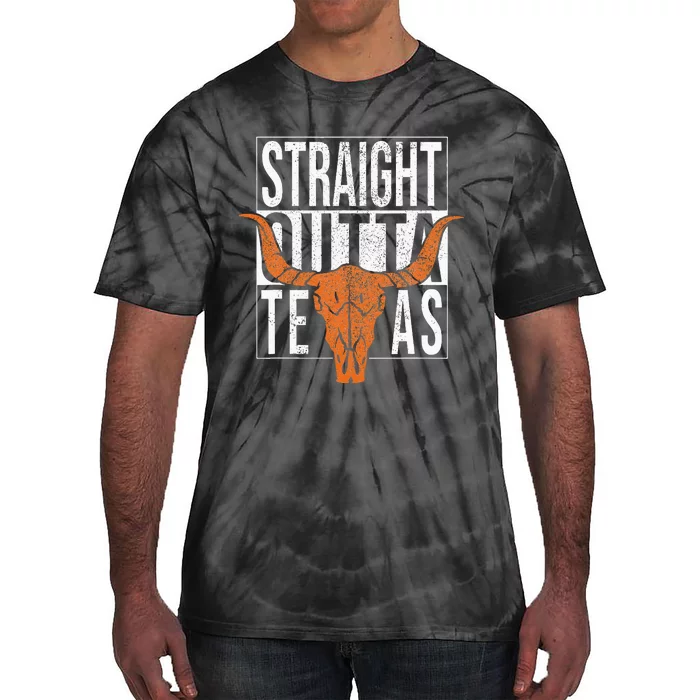 Straight Outta Texas 1845 For Proud Texans Tie-Dye T-Shirt