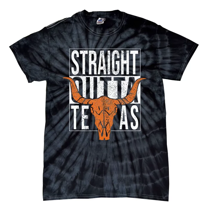 Straight Outta Texas 1845 For Proud Texans Tie-Dye T-Shirt