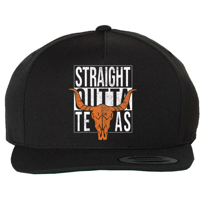 Straight Outta Texas 1845 For Proud Texans Wool Snapback Cap