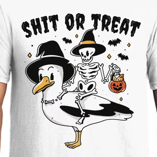 Shit Or Treat Funny Halloween Pajama Set