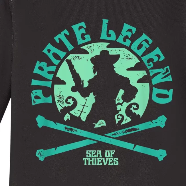 Sea Of Thieves Pirate Sunset Legend Crossed Bones Baby Long Sleeve Bodysuit