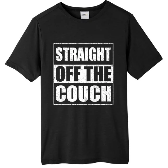 Straight Off The Couch Funny Football Offensive Lineman ChromaSoft Performance T-Shirt