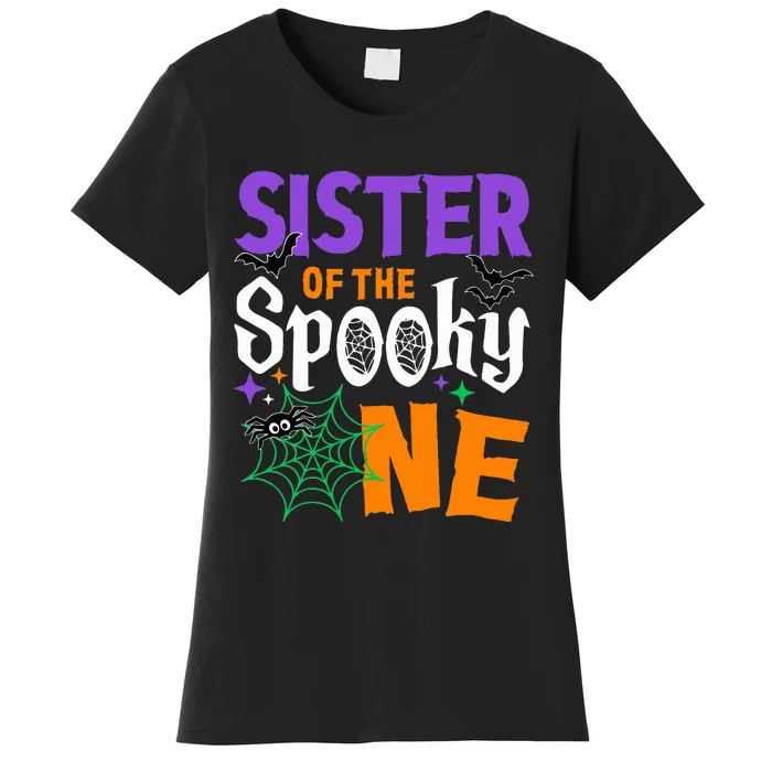 Sister Of The Spooky One Halloween 1st Birthday Women's T-Shirt