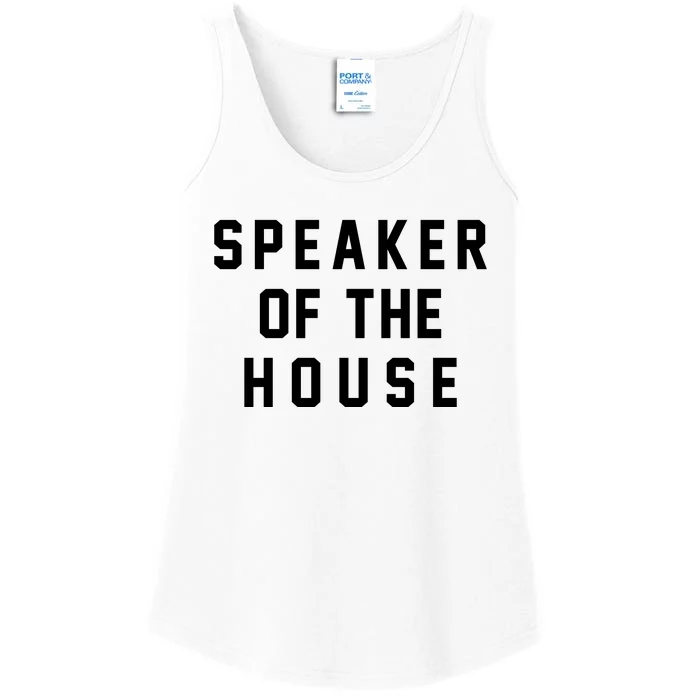 Speaker Of The House Shirt Funny Political Parody Ladies Essential Tank