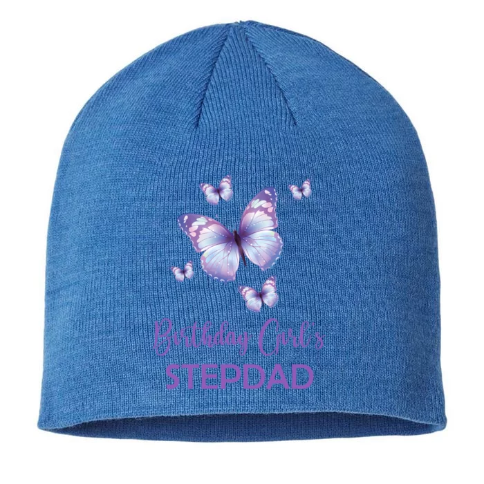 Stepdad Of The Birthday Butterfly Family 1st Birthday Meaningful Gift 8 1/2in Sustainable Knit Beanie