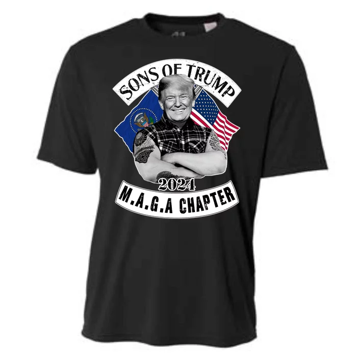 Sons Of Trump 2024 M.A.G.A Chapter MAGA Cooling Performance Crew T-Shirt