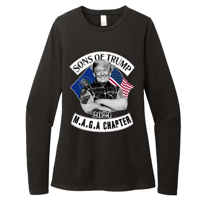 Sons Of Trump 2024 M.A.G.A Chapter MAGA Womens CVC Long Sleeve Shirt