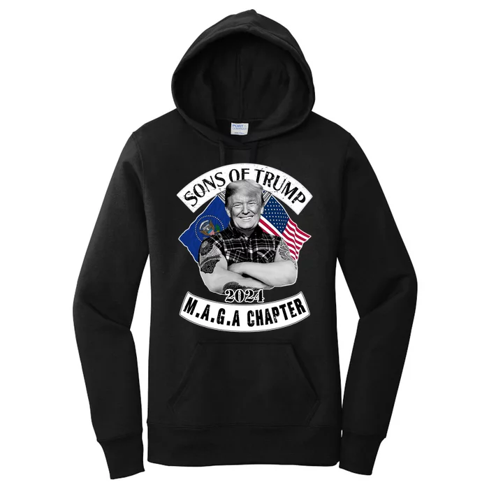 Sons Of Trump 2024 M.A.G.A Chapter MAGA Women's Pullover Hoodie