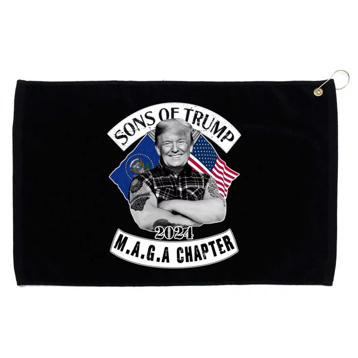 Sons Of Trump 2024 M.A.G.A Chapter MAGA Grommeted Golf Towel