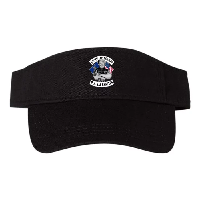 Sons Of Trump 2024 M.A.G.A Chapter MAGA Valucap Bio-Washed Visor