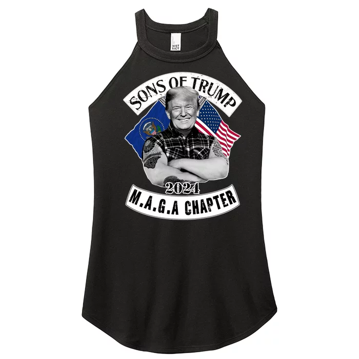 Sons Of Trump 2024 M.A.G.A Chapter MAGA Women’s Perfect Tri Rocker Tank