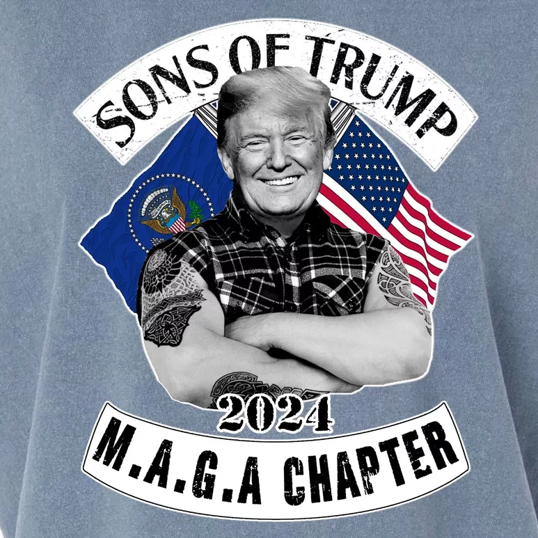 Sons Of Trump 2024 M.A.G.A Chapter MAGA Garment-Dyed Women's Muscle Tee