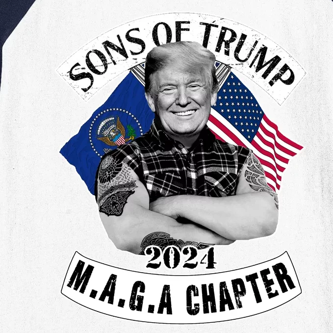 Sons Of Trump 2024 M.A.G.A Chapter MAGA Baseball Sleeve Shirt