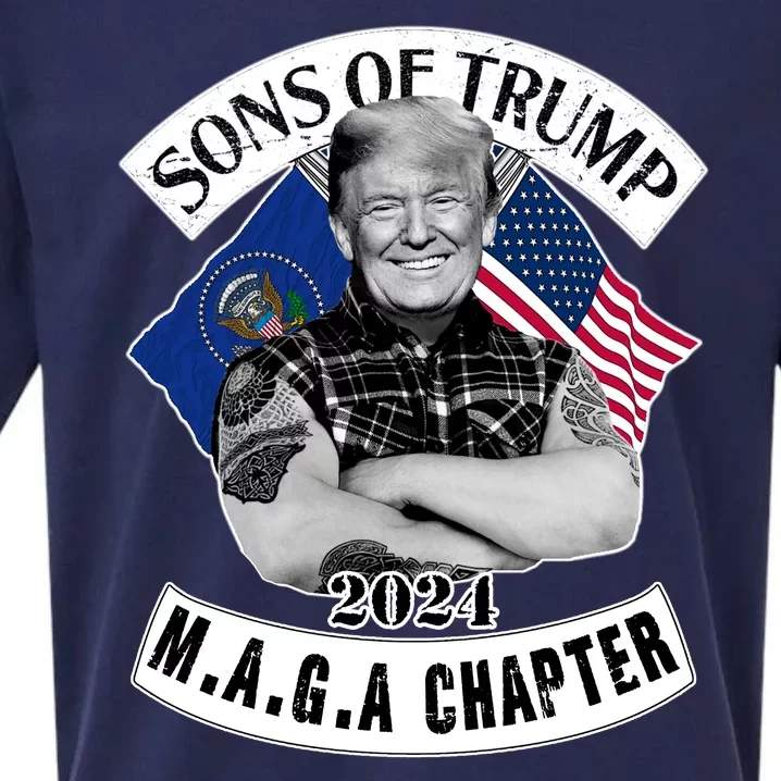 Sons Of Trump 2024 M.A.G.A Chapter MAGA Sueded Cloud Jersey T-Shirt