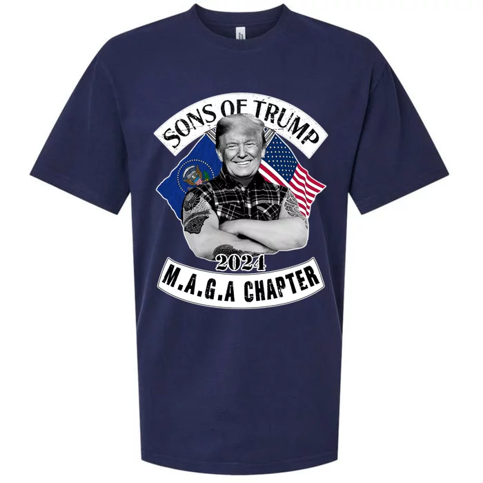 Sons Of Trump 2024 M.A.G.A Chapter MAGA Sueded Cloud Jersey T-Shirt