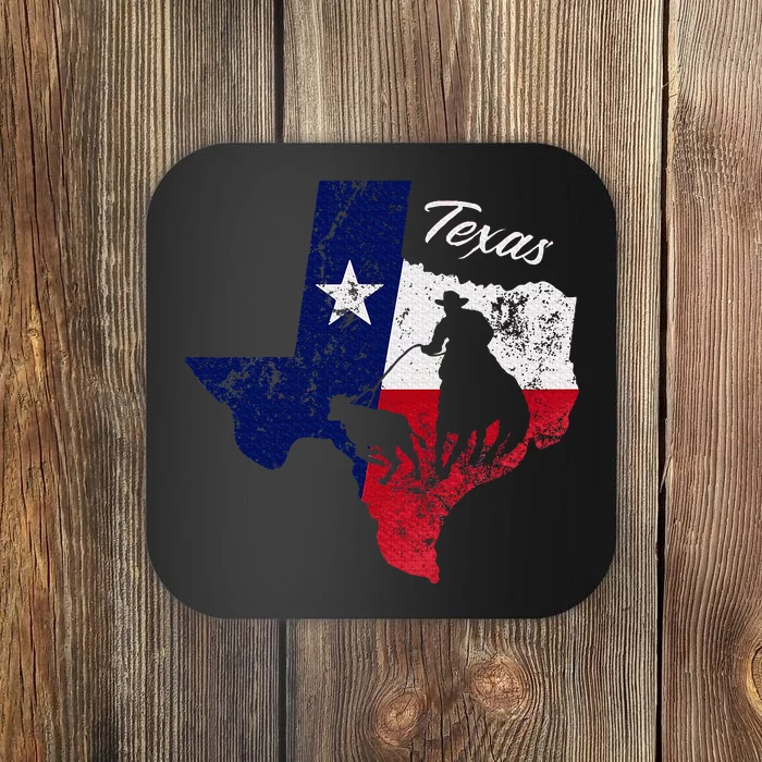 State Of Texas Flag Map Distressed Native Texan Tx Coaster