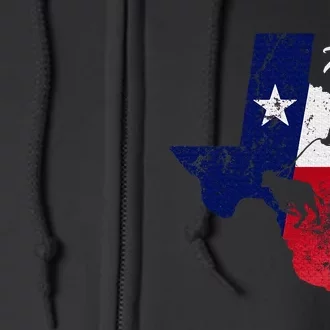 State Of Texas Flag Map Distressed Native Texan Tx Full Zip Hoodie