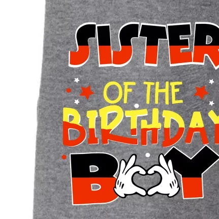 Sister Of The Birthday Boy Mouse Family Matching Doggie 3-End Fleece Hoodie