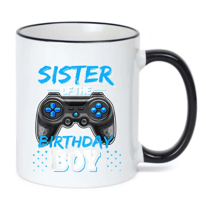 Sister Of The Birthday Boy Matching Video Game Birthday Gift Black Color Changing Mug