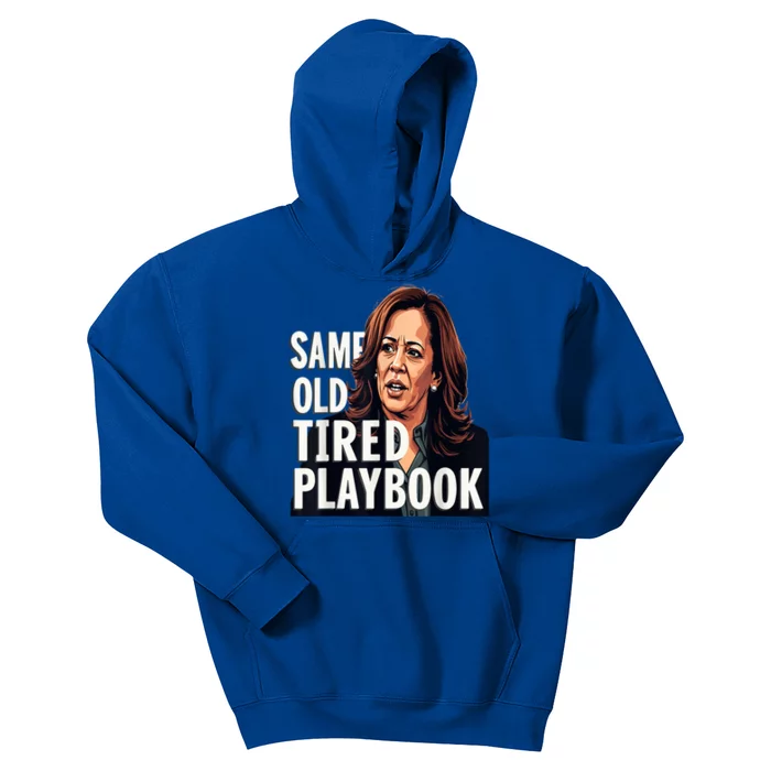 Same Old Tired Playbook Funny Sarcastic Saying Kids Hoodie