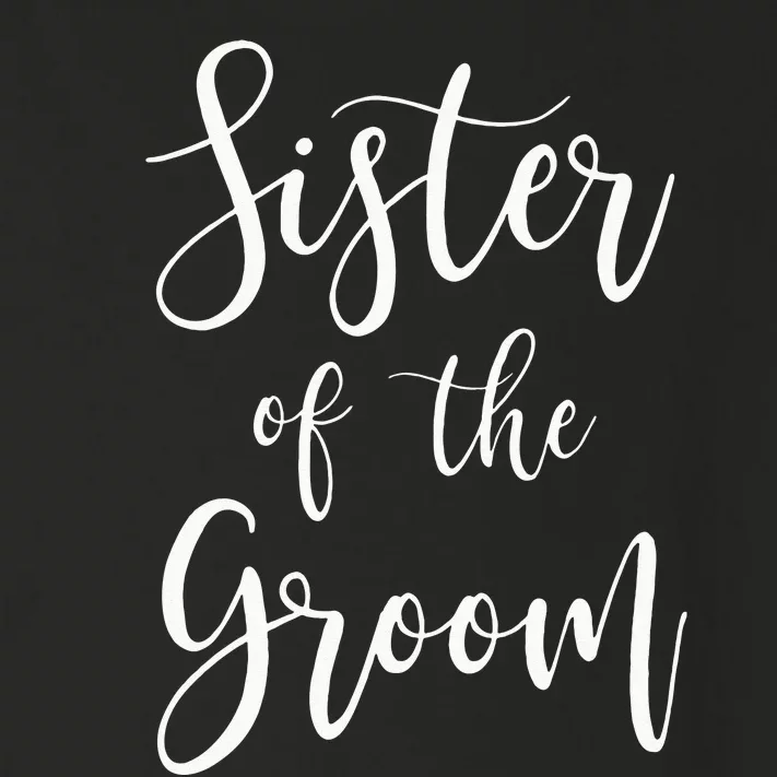 Sister Of The Groom Wedding Party Toddler Long Sleeve Shirt