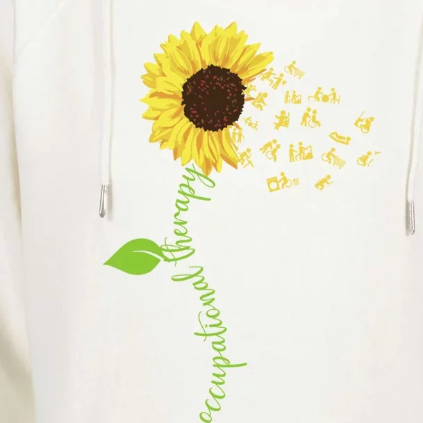 Sunflower Occupational Therapy Costume Ot Therapist Cool Gift Womens Funnel Neck Pullover Hood