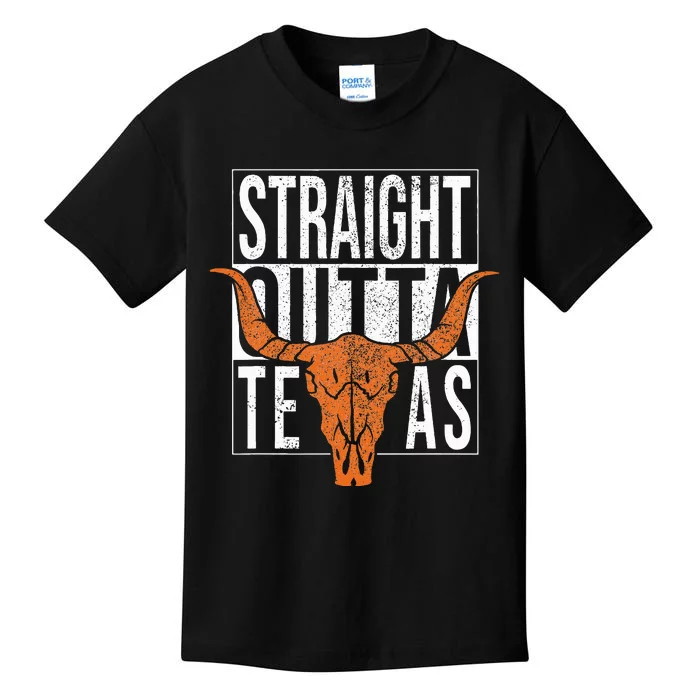 Straight Outta Texas 1845 For Proud Texans Kids T-Shirt