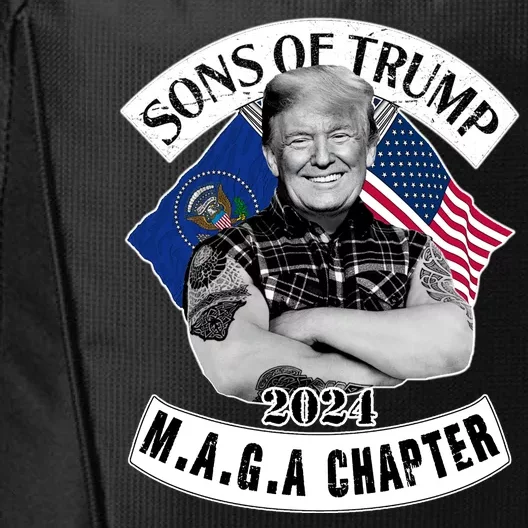 Sons Of Trump 2024 Biker Funny City Backpack