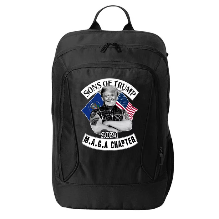 Sons Of Trump 2024 Biker Funny City Backpack