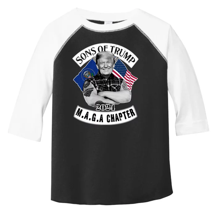 Sons Of Trump 2024 Biker Funny Toddler Fine Jersey T-Shirt