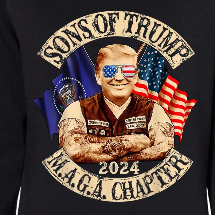 Sons Of Trump Maga Chapter 2024 Womens California Wash Sweatshirt