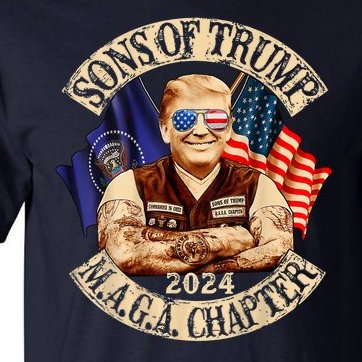 Sons Of Trump Maga Chapter 2024 Tall T-Shirt