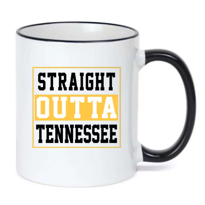 Straight Outta Tennessee Black Color Changing Mug