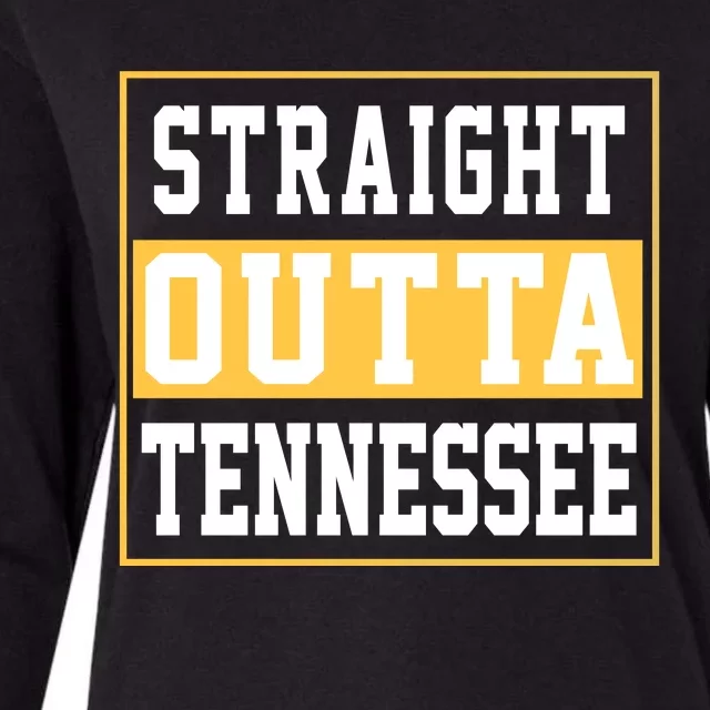 Straight Outta Tennessee Womens Cotton Relaxed Long Sleeve T-Shirt